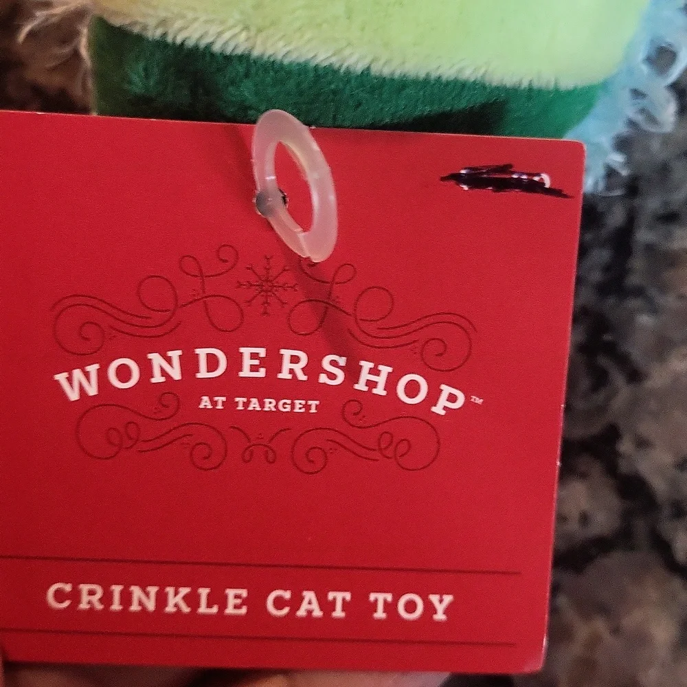 Wonder Shop Snowman Plush Cat Crinkle Toy SUPER CUTE soft! new with tags
